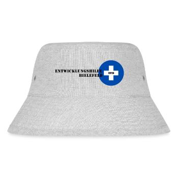 Entwicklungshilfe Bielefeld - Stanley/Stella recycelter Bucket Hat - Grau meliert - Vorne