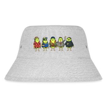 Avocado Freunde - Stanley/Stella recycelter Bucket Hat - Grau meliert - Vorne