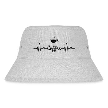 Coffee - Stanley/Stella recycelter Bucket Hat - Grau meliert - Vorne