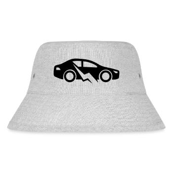 E-Auto Elektroauto - Stanley/Stella recycelter Bucket Hat - Grau meliert - Vorne