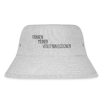 Tränen meiner Volleyballgegner - Stanley/Stella recycelter Bucket Hat - Grau meliert - Vorne