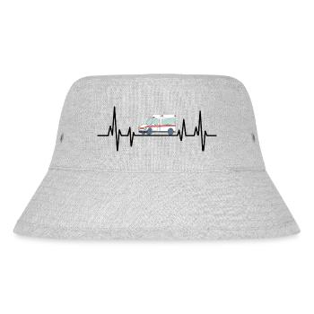 Heartbeat Ambulance Driver EMS Paramedic Drivers P - Stanley/Stella Recycled Bucket Hat - heather grey - Front