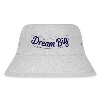 GROSSE TRÄUME - Stanley/Stella recycelter Bucket Hat - Grau meliert - Vorne