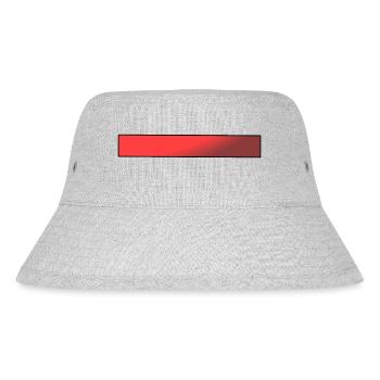 Red Bar Gradient - Stanley/Stella Recycled Bucket Hat - heather grey - Front