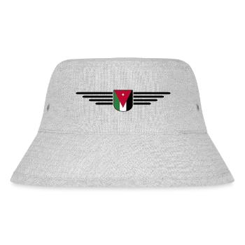 Jordan Amman Fan Outfit T-Shirt Design Gift - Stanley/Stella Recycled Bucket Hat - heather grey - Front