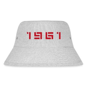 Year of Birth Birth Born In - Made in 1961 - Stanley/Stella Recycled Bucket Hat - heather grey - Front