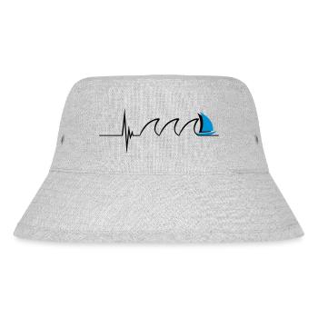 Sailing Pulse - Stanley/Stella recycelter Bucket Hat - Grau meliert - Vorne