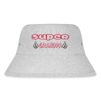 Grandpa / Papy / Grandfather / Grandad - Stanley/Stella Recycled Bucket Hat - heather grey - Front