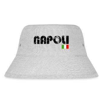 Napoli - Stanley/Stella recycelter Bucket Hat - Grau meliert - Vorne