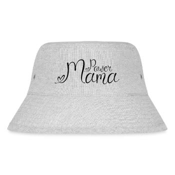 Power Mama Black - Stanley/Stella Recycled Bucket Hat - heather grey - Front