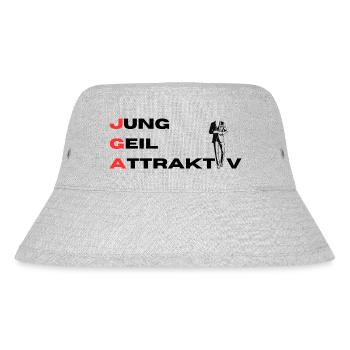 JGA Young Horny Attractive Groom - Stanley/Stella Recycled Bucket Hat - heather grey - Front