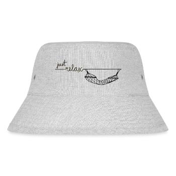 Just Relax Hängematte - Stanley/Stella recycelter Bucket Hat - Grau meliert - Vorne