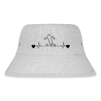 Fußballdesign Fußballmannschaft Fußballspieler - Stanley/Stella recycelter Bucket Hat - Grau meliert - Vorne