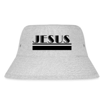 Jesus - Stanley/Stella recycelter Bucket Hat - Grau meliert - Vorne