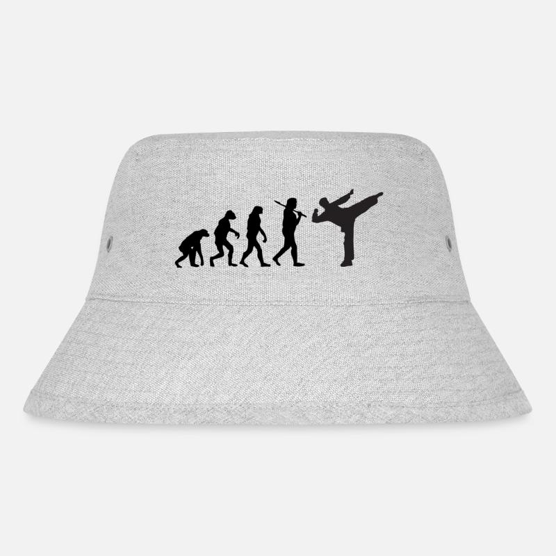 Karate - Stanley/Stella recycelter Bucket Hat - Grau meliert