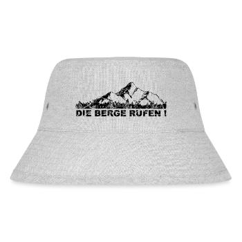 The Mountains Are Calling - (10) - Stanley/Stella Recycled Bucket Hat - heather grey - Front