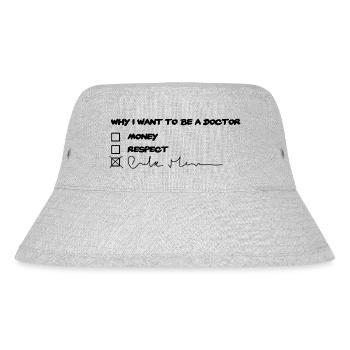 Why i want to be a doctor - Medical Student - Stanley/Stella Recycled Bucket Hat - heather grey - Front