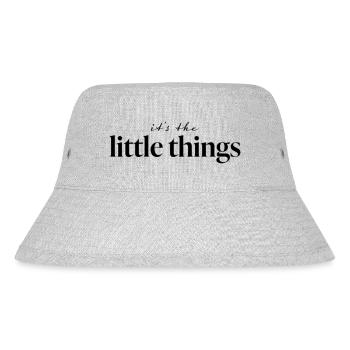 it's the little things - Stanley/Stella Recycled Bucket Hat - heather grey - Front