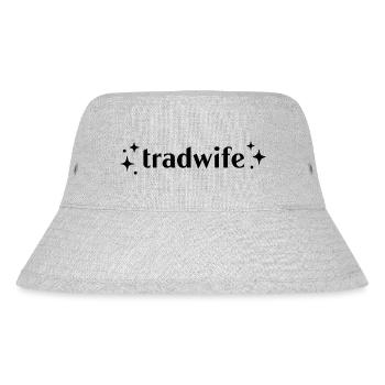 Tradwife (Traditionelle Ehefrau) - Stanley/Stella recycelter Bucket Hat - Grau meliert - Vorne