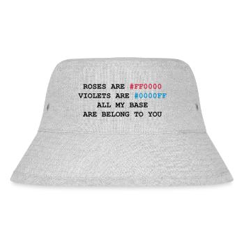 NERD HUMOR: Liebesbrief - Stanley/Stella recycelter Bucket Hat - Grau meliert - Vorne
