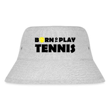 Born to play Tennis - Stanley/Stella Recycled Bucket Hat - heather grey - Front