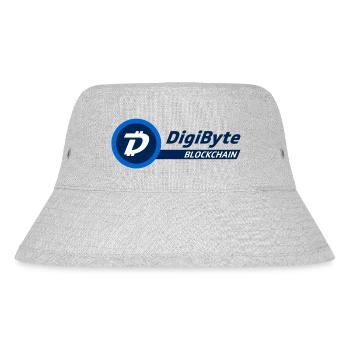 Logo DigiByte avec texte (DGB) - Bob recyclé Stanley/Stella - gris chiné - Devant