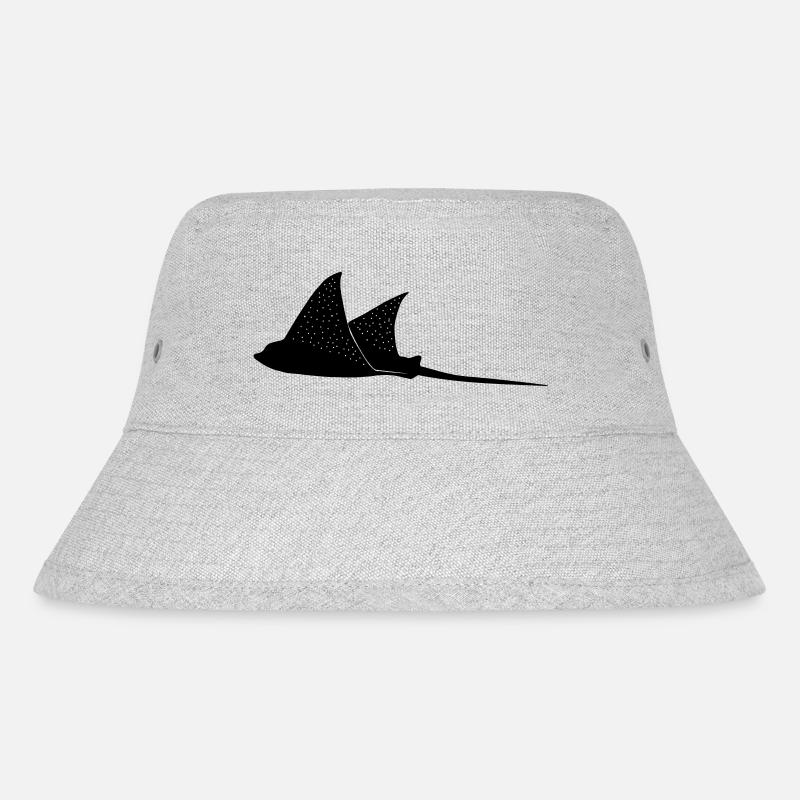 Adlerrochen im Modus Flug - Stanley/Stella recycelter Bucket Hat - Grau meliert