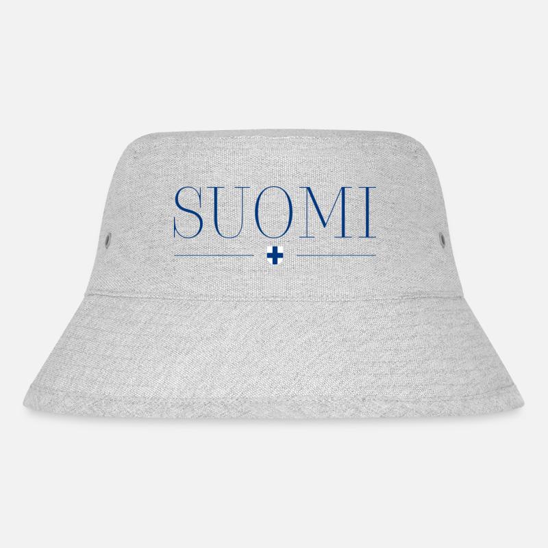 Finnland - Stanley/Stella recycelter Bucket Hat - Grau meliert