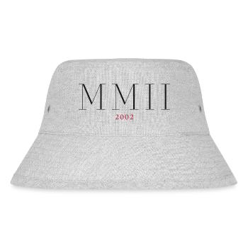Roman numeral Year of birth Made in 2002 - Stanley/Stella Recycled Bucket Hat - heather grey - Front