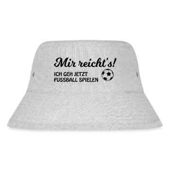 Fußball Soccer - Stanley/Stella recycelter Bucket Hat - Grau meliert - Vorne