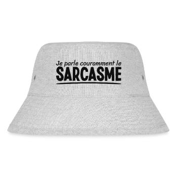 Je Parle Couramment Le Sarcasme Pour Sarcastiques - Bob recyclé Stanley/Stella - gris chiné - Devant