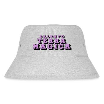 "Zauberland des Salento" - Stanley/Stella recycelter Bucket Hat - Grau meliert - Vorne