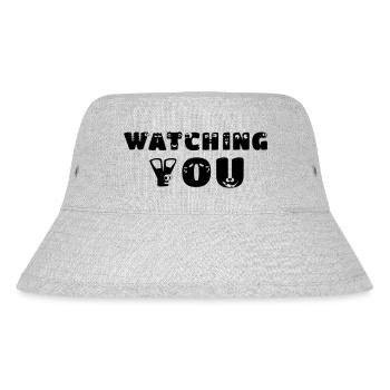 watching you - Stanley/Stella recycelter Bucket Hat - Grau meliert - Vorne