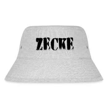 Zecke - Stanley/Stella recycelter Bucket Hat - Grau meliert - Vorne