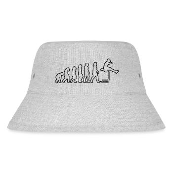 Hürdenlauf Geschenk Hürdenläufer Leichtathletik - Stanley/Stella recycelter Bucket Hat - Grau meliert - Vorne
