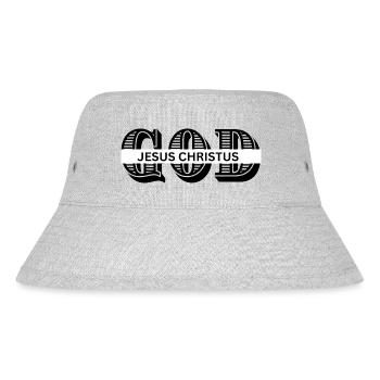 GOD - Stanley/Stella Recycled Bucket Hat - heather grey - Front