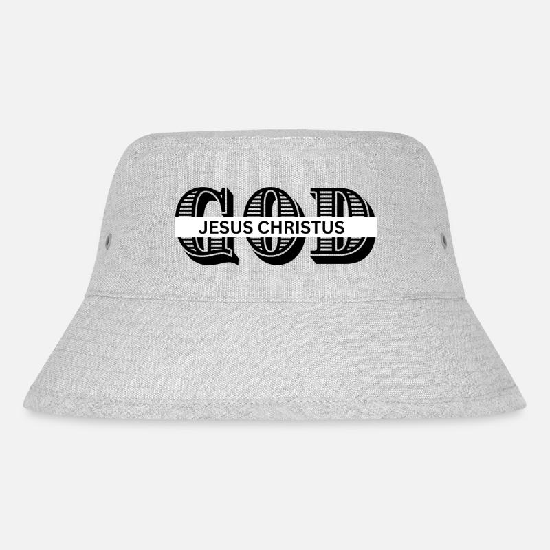 GOD - Stanley/Stella Recycled Bucket Hat - heather grey