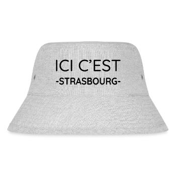 Ici c'est Strasbourg (noir) - Bob recyclé Stanley/Stella - gris chiné - Devant