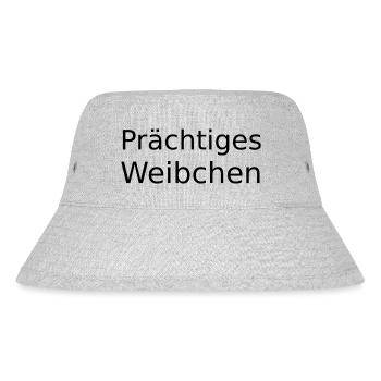 Prächtiges Weibchen - Stanley/Stella recycelter Bucket Hat - Grau meliert - Vorne