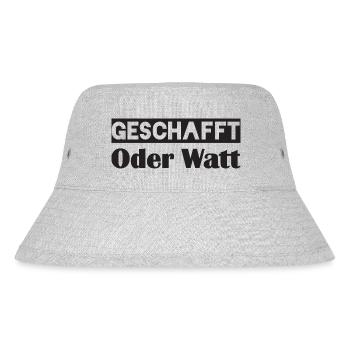 Motivation DONE or Watt - Stanley/Stella Recycled Bucket Hat - heather grey - Front
