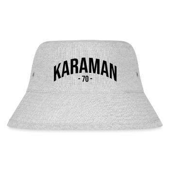Karaman 70 Türkei Turkiye Geschenk Karamanli TR - Stanley/Stella recycelter Bucket Hat - Grau meliert - Vorne