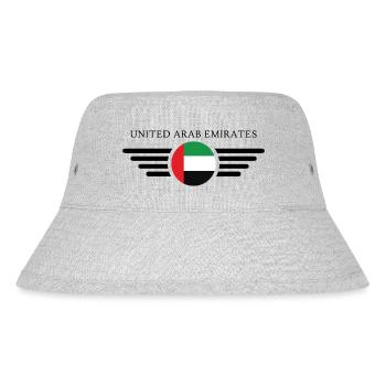United Arab Emirates Style Design T-Shirt - Stanley/Stella Recycled Bucket Hat - heather grey - Front