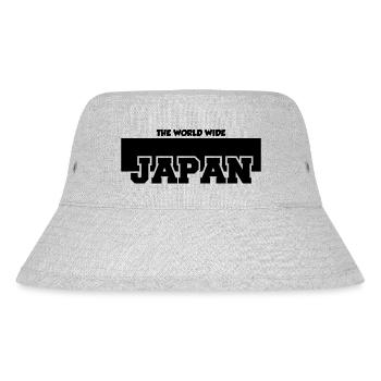 Japan Minimal Typography - Stanley/Stella Recycled Bucket Hat - heather grey - Front