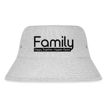 Family Happy Together Happier Apart - Stanley/Stella Recycled Bucket Hat - heather grey - Front