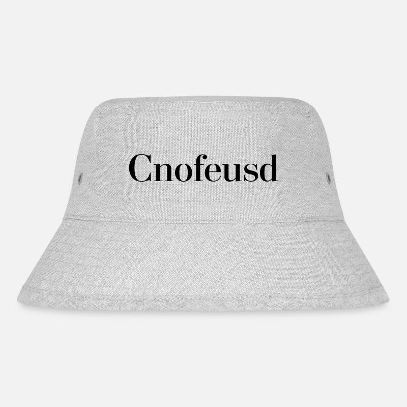 Confused schwarz - Stanley/Stella recycelter Bucket Hat - Grau meliert