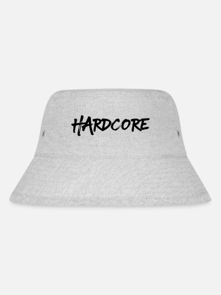 Hardcore, Black Version-Two - Stanley/Stella recycelter Bucket Hat - Grau meliert