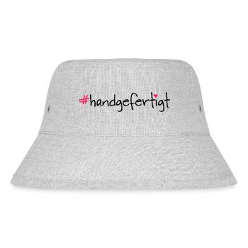 #handgefertigt - Stanley/Stella recycelter Bucket Hat - Grau meliert - Vorne