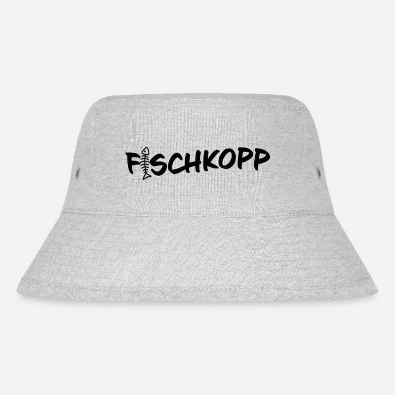 Fischkopp - Stanley/Stella recycelter Bucket Hat - Grau meliert