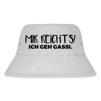 Mir reicht's! Ich geh Gassi. - Stanley/Stella recycelter Bucket Hat - Grau meliert - Vorne