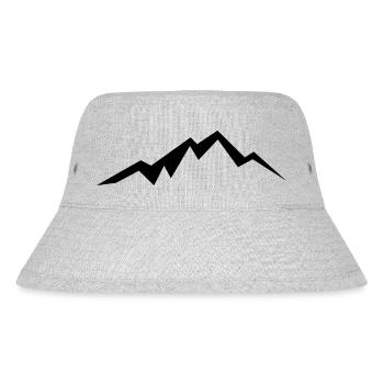 Adventure Travel Hiking Mountain - Stanley/Stella recycelter Bucket Hat - Grau meliert - Vorne